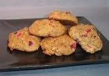 Varied dried fruits and nuts make a nice combination for this small cookie.