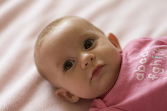 Choosing the right time is important while taking baby portraits.