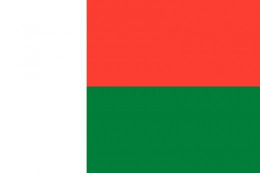 Madagascar's National Flag.