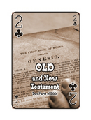 TWO or DUECE -  It reminds me that the Bible is divided into two parts. The old and New Testaments.