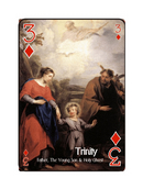 THREE or TREY -  I think of the Holy Trinity The Father, The Son, and The Holy Spirit.