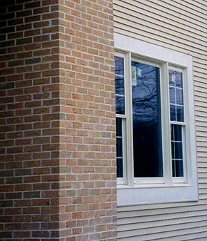 High energy performance: well-insulated brick, vinyl siding or hard plank siding.