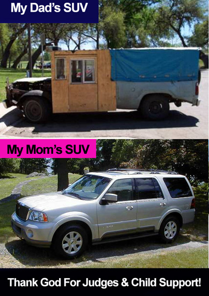 Dad's SUV and Mom's SUV