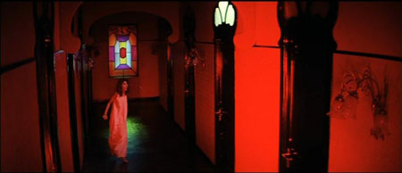 The use of color and light in Suspiria give it an eerie tone