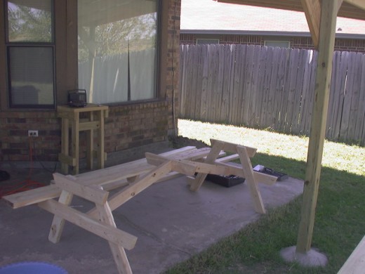 Standing frame and braces.