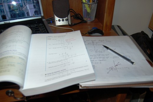 Tonight I had class and, afterward, I hit the books in an effort to get ahead so that I can enjoy my upcoming weekend.