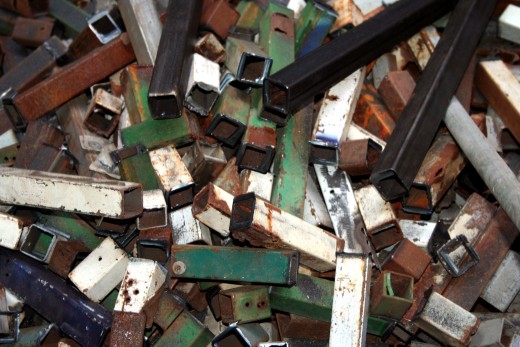 Take junk metals to local recycling facilities to make extra money.