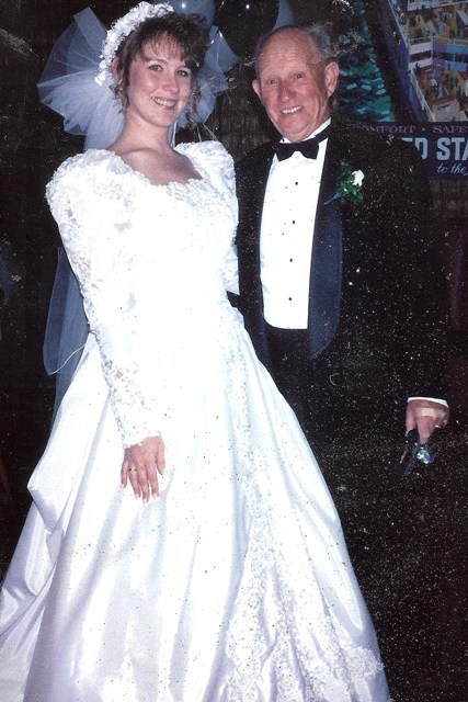 Me & Papa at my wedding. 14 March 1992 