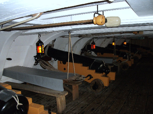 You can explore the inside of the vessel with it's many decks. This makes the HMS Victory a must see at Portsmouth
