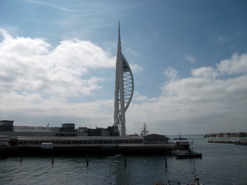 The Spinnaker Tower with a viewing platform