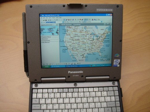 LCD touch screen and keyboard