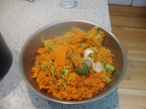 The scraps after juicing.