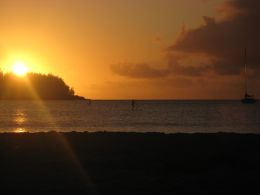 Sunset on Hanalei Bay