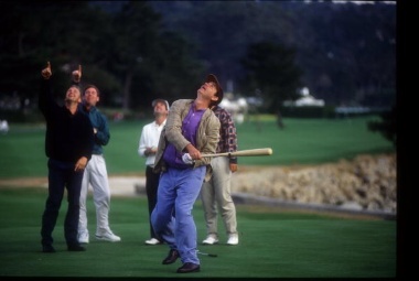Bill Murray, the star of Caddyshack, seems to always be having fun on a golf course. 