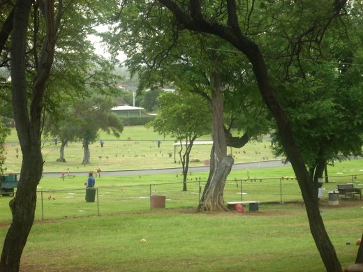 Cemetery at the base of Diamond Head