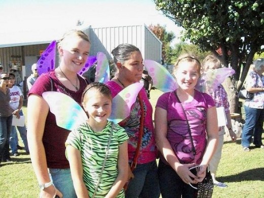 These happy young ladies were enjoying the Monarch Celebration together.