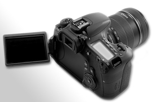 Canon 60D has a new articulating LCD screen!