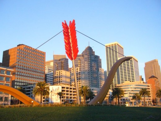 Artwork on the Embarcadero