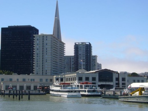 Walking toward Fisherman's Wharf
