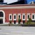 The area in front of the museum offers many benches and a fountain. The area in front of the museum offers many benches and a fountain.