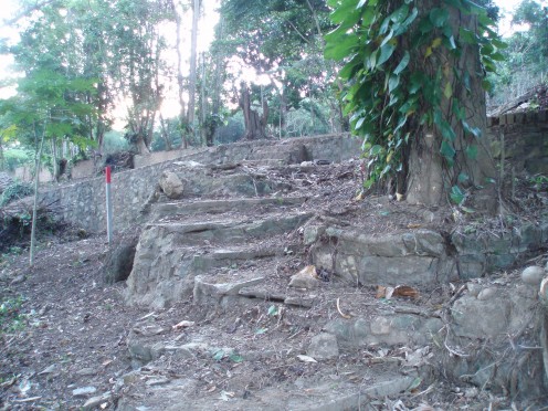 Steps to the river patio