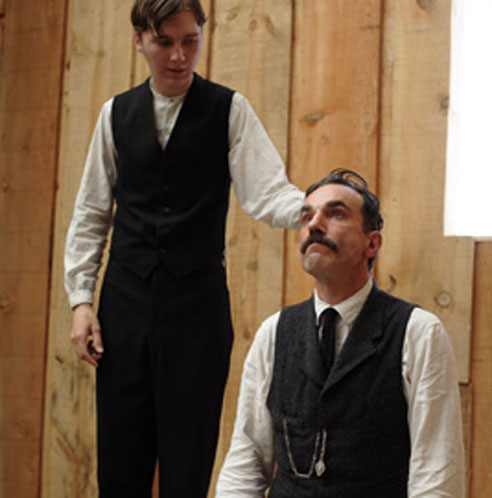 Paul Dano and Daniel Day Lewis in There Will Be Blood