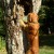 Pulling the disc out of the tree from the lower position.