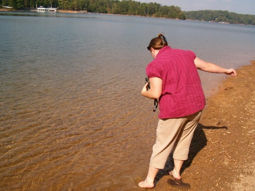 Testing the water.