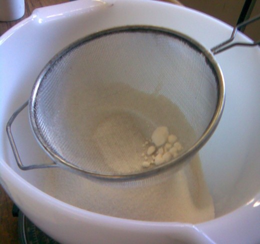 sieve the  flour into a bowl