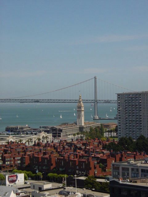 View from stairway walk to Coit Tower