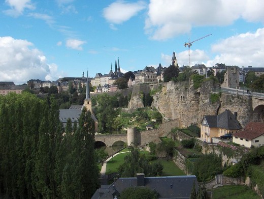 Luxembourg City, Luxembourg. Photo courtesy of Wikipedia. 