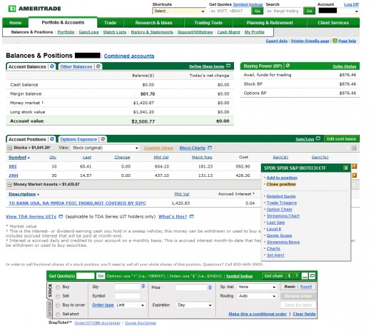 My Review of TD Ameritrade Online Brokerage Account and Free ETF | HubPages