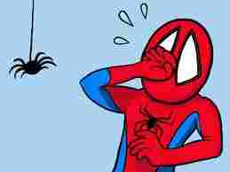 The only thing to scare Spiderman...a SPIDER! by dribble.com