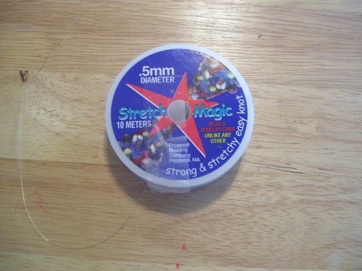 Stretch Magic is one easy cord to work with and available at most craft stores in their beading sections. 