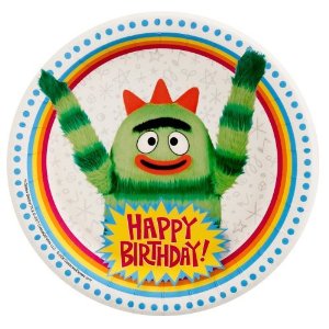 Don't forget the dessert plates for your Yo Gabba Gabba party supplies - you'll need these plates for your birthday cake servings.