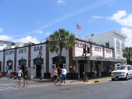 Sloppy Joes Bar In Key West was another place Hemingway loved to visit. While in Key West Hemingway did basically three things write , fish , and drink. And Sloppy Joes was where he went to drink. 
