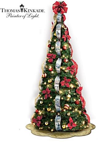 First-Ever Kinkade 6' Pre-Lit Pull-Up Christmas Tree