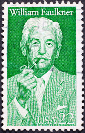 Faulkner's very own stamp.