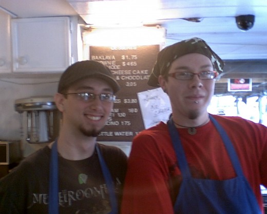 Two Hillcrestians - Remaining Anonymous - They may be Band Members...Seen at Leo's