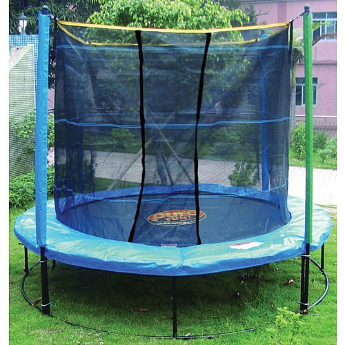 Buy a trampoline for your kids. Jumping on trampolines is great exercise. Parents can jump too for fun.