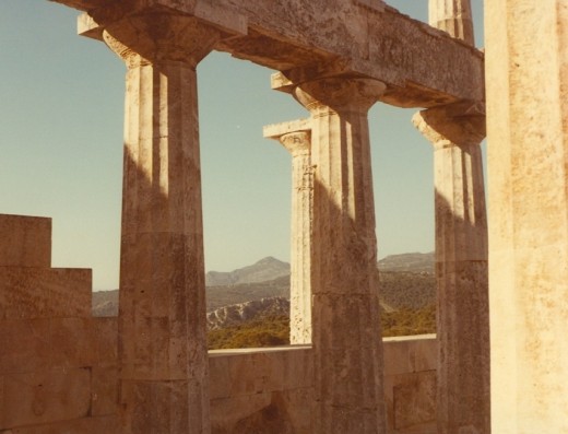 Temple oif Aphaea, Aegina, Greece. 