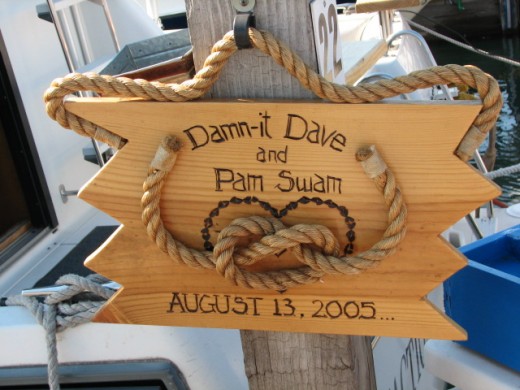 It Hangs At The Entrance To Their Boat Slip