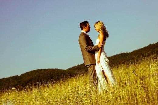 Photojournalistic or Lifestyle Bride and Groom Portrait