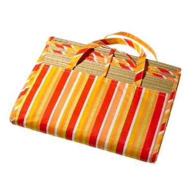 Sunny Striped Tri-fold Beach/picnic Mat