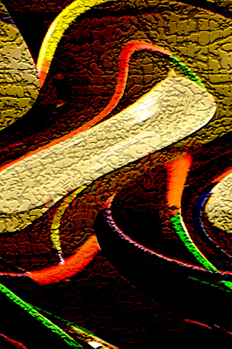 after using filter, distort, shear, texture, craquelure