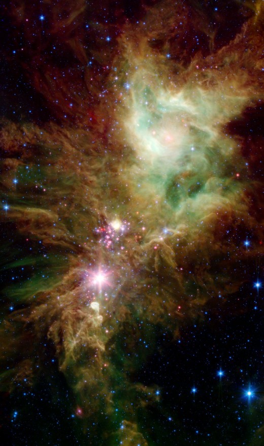 christmas tree star cluster taken by nasa