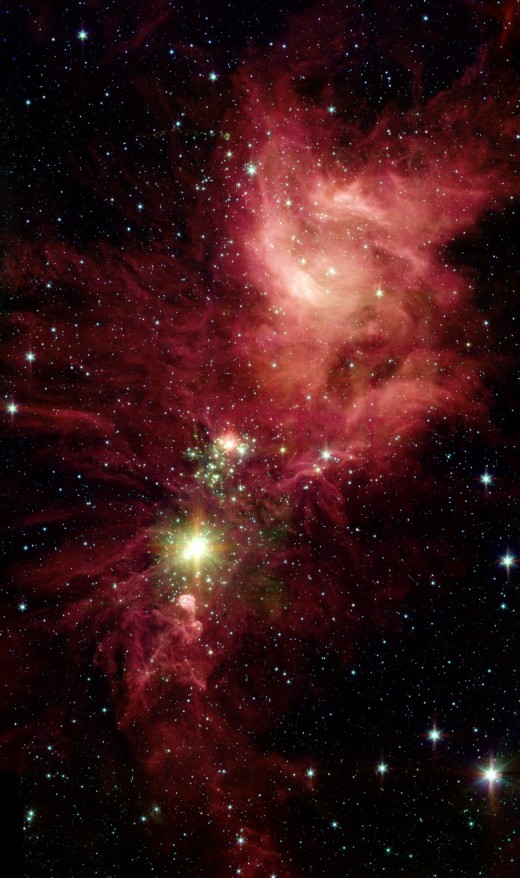 christmas tree star cluster taken by nasa