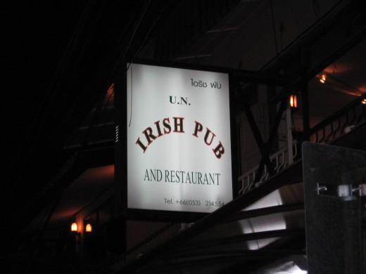 U.N Irish Pub Sign 