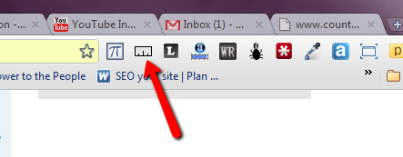 The Measure It Tool in Google Chrome - Click to see larger version. 