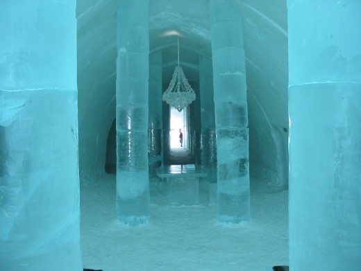 Stately Columns of the  Ice Chapel